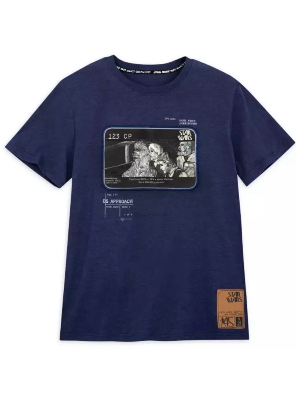 DISNEY Men’s Navy Blue Star Wars Concept Artwork That's No Moon Tee XXL NWT